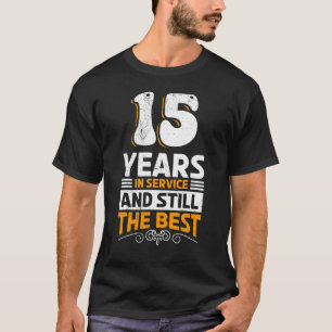 Camiseta Aniversario de la Compañía 15 años de servicio Ani
