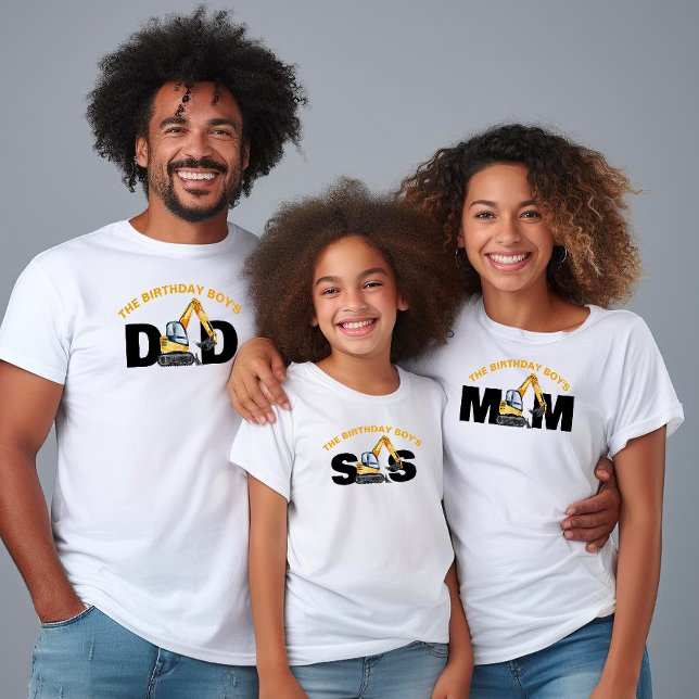 Camiseta Aniversario de la construcción de la familia Mamá  (Subido por el creador)