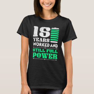 Camiseta Aniversario de la empresa de 15 años de trabajo