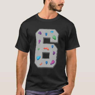 Camiseta Aniversario de la escalada de 6 años de edad del e