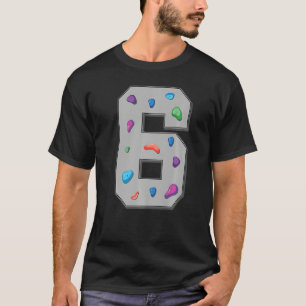 Camiseta Aniversario de la escalada de 6 años de edad del e