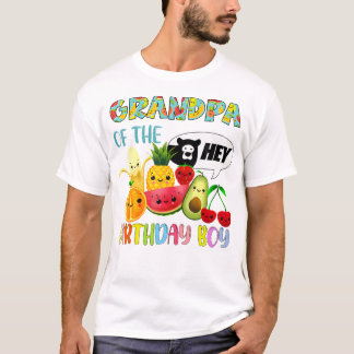 Camiseta Aniversario De La Fruta De La Familia Abuelo De Na