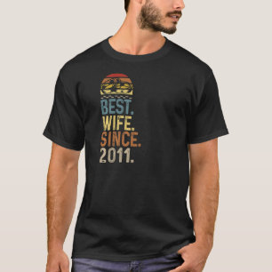 Camiseta Aniversario de la mujer Boda diseño mejor esposo S