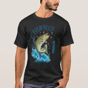 Camiseta Aniversario de la Pesca de 1 año Primer Bass Fish
