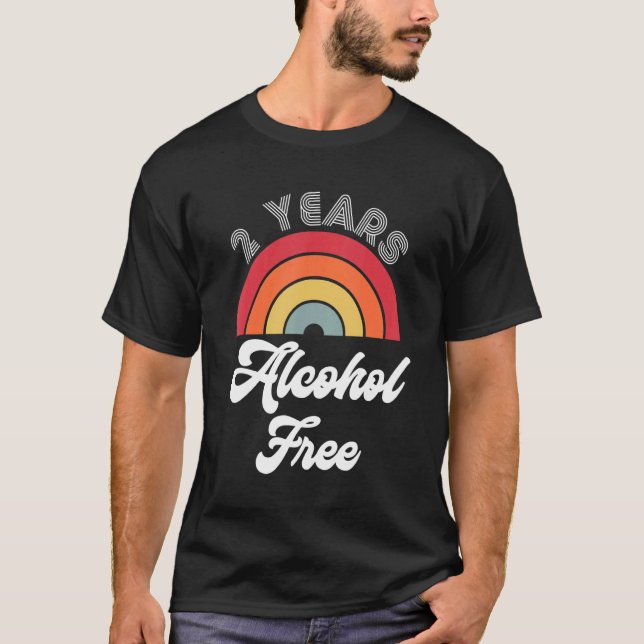 Camiseta Aniversario De La Sobriedad Libre De Alcohol De 2  (Anverso)