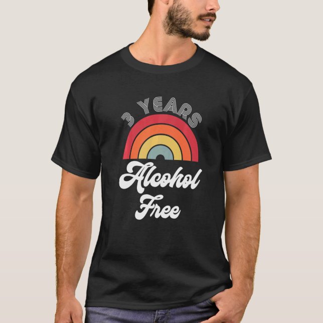 Camiseta Aniversario De La Sobriedad Libre De Alcohol De 3  (Anverso)
