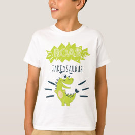 Camiseta Aniversario de los dinosaurios personalizados ROAR