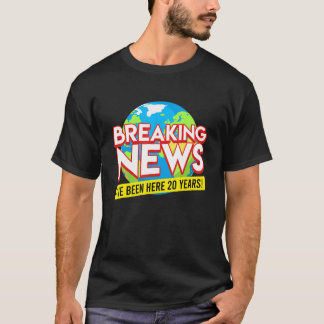 Camiseta Aniversario de Servicio 20 años Aniversario de la 