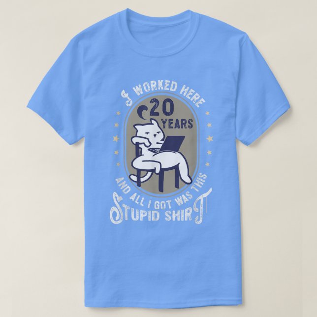 Camiseta Aniversario del 20° Aniversario del Empleado de 20 (Diseño del anverso)