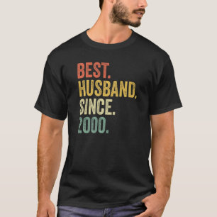 Camiseta Aniversario del 22° Boda De Los Hombres Por Su Mej