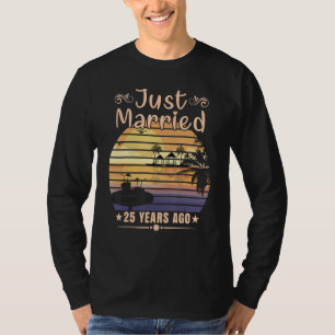 Camiseta Aniversario del 25° Boda recién casado hace 25 año