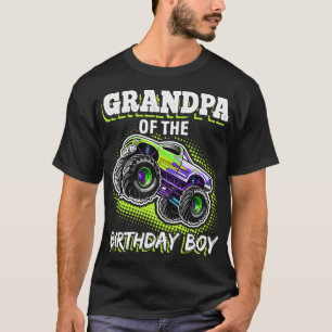 Camiseta Aniversario del abuelo del monstruo de cumpleaños