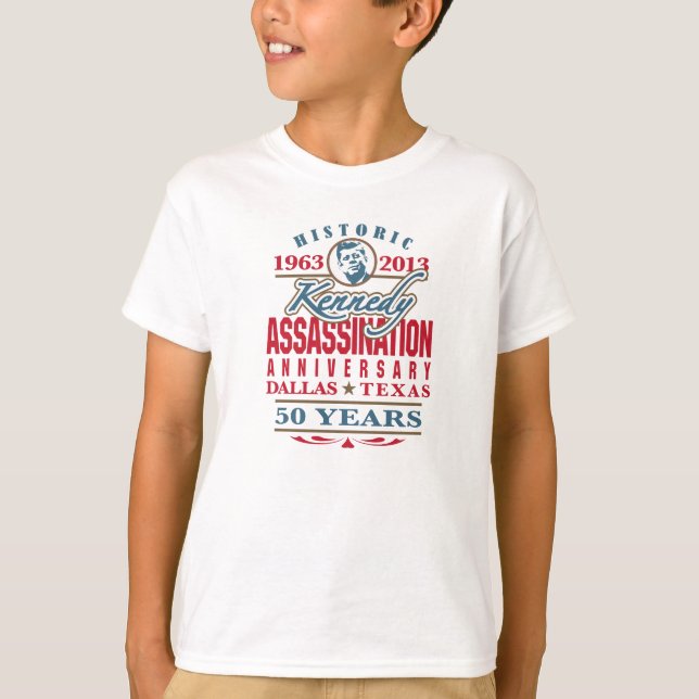 Camiseta Aniversario del asesinato de JFK Kennedy 1963 - 20 (Anverso)