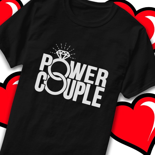 Camiseta Aniversario del Boda de la pareja de poder casada (Subido por el creador)