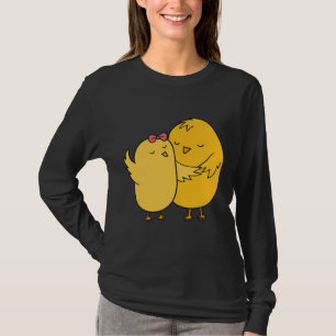 Camiseta Aniversario del Boda de las parejas de pollo