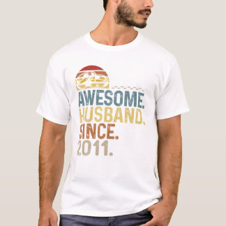 Camiseta Aniversario del Boda de los Anillos Vintage de los