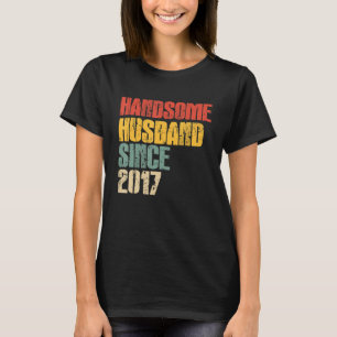 Camiseta Aniversario del Boda de los hombres por su guapo H
