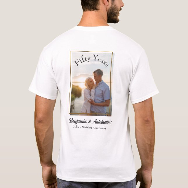 Camiseta Aniversario del Boda de Oro (Reverso)