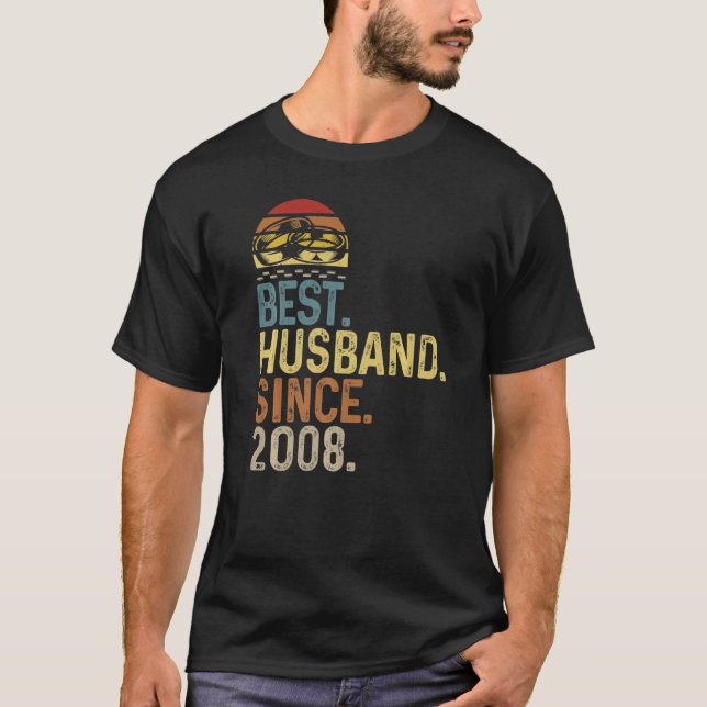 Camiseta Aniversario del Boda masculino: mejor esposo desde (Anverso)