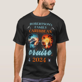 Camiseta Aniversario del crucero familiar de destino tropic