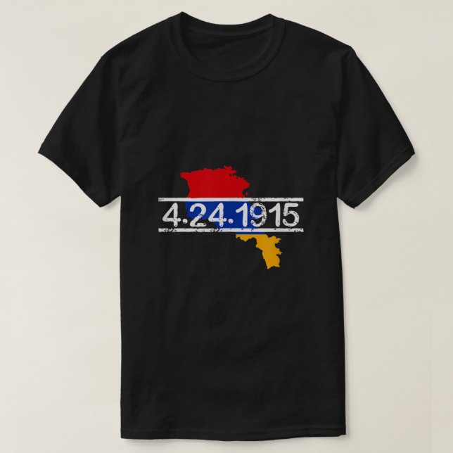 Camiseta Aniversario del genocidio del Orgullo Armenio Fami (Diseño del anverso)