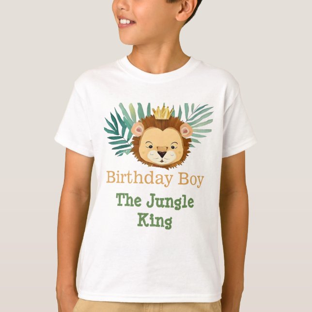 Camiseta Aniversario del nacimiento del león de la pequeña  (Anverso)