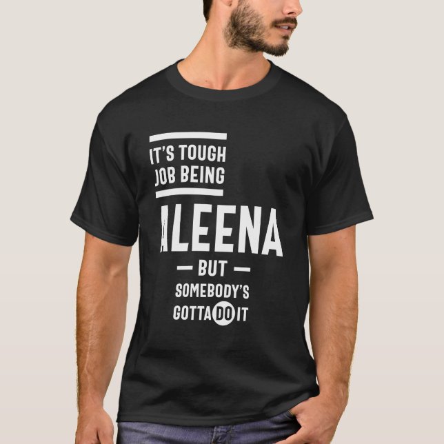Camiseta Aniversario del nombre personalizado de Aleena (Anverso)