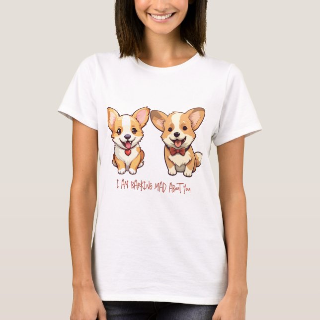 Camiseta Aniversario del perro de Corgi Cute (Anverso)