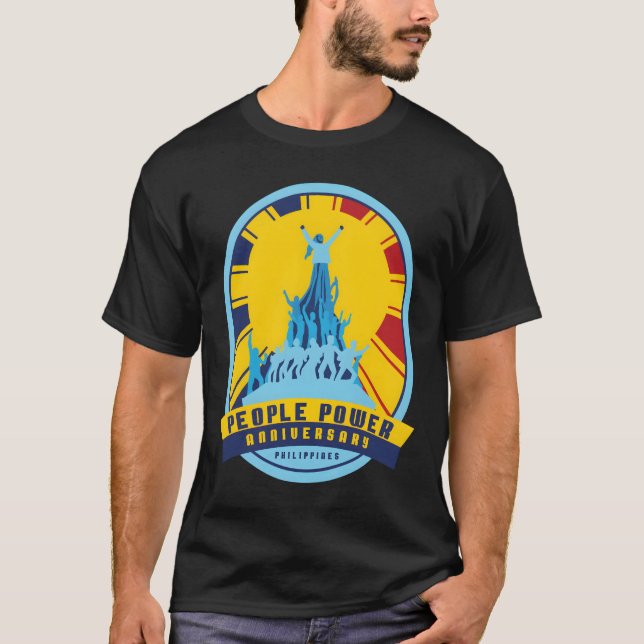 Camiseta Aniversario del poder del pueblo � Filipinas (Anverso)