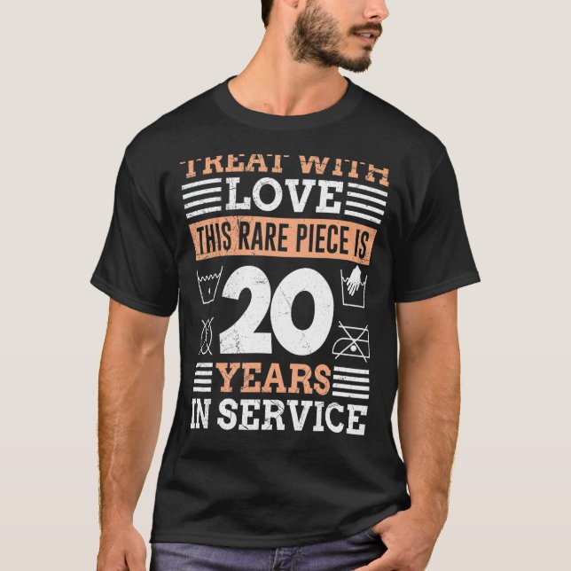 Camiseta Aniversario del servicio de 20 años de trabajo (Anverso)