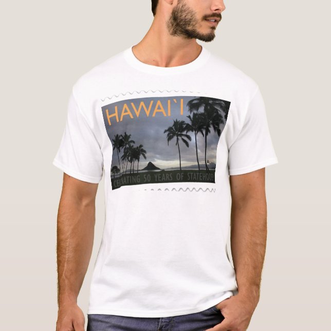 Camiseta Aniversario del Statehood 50.o de Hawaii (Anverso)