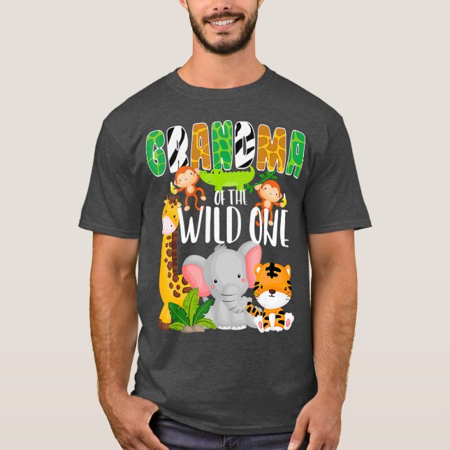 Camiseta Aniversario del tema de la abuela del zoológico sa (Anverso)