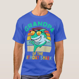 Camiseta Aniversario del tiburón de la familia del abuelo d