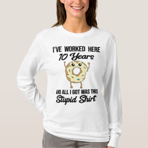 Camiseta Aniversario del Trabajo de 10 años Apreciación de