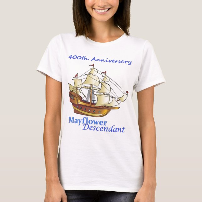 Camiseta Aniversario del velero del descendiente de (Anverso)