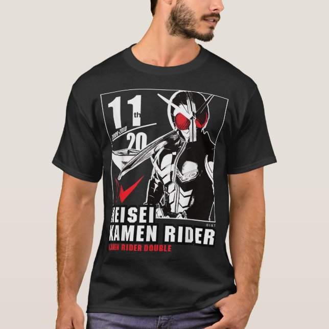 Camiseta Aniversario del viaje de Kamen Rider W Heisei (Anverso)