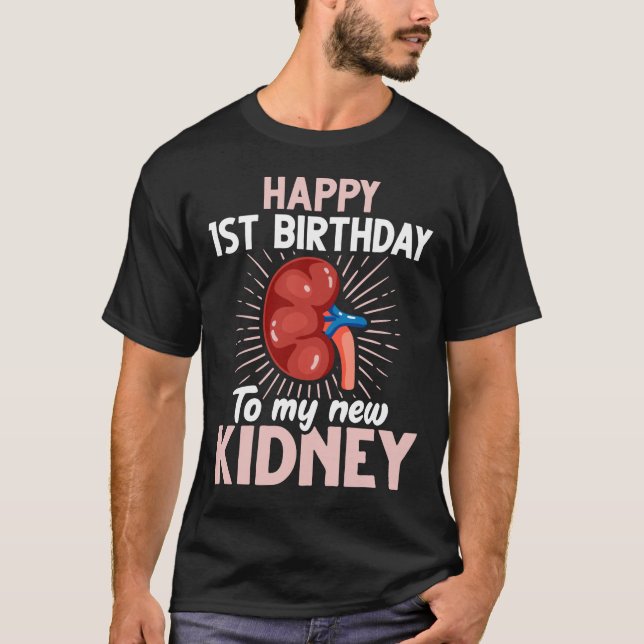 Camiseta Aniversario divertido del trasplante de riñón (Anverso)