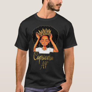 Camiseta Aniversario floral de la Reina de Capricornio AF Z