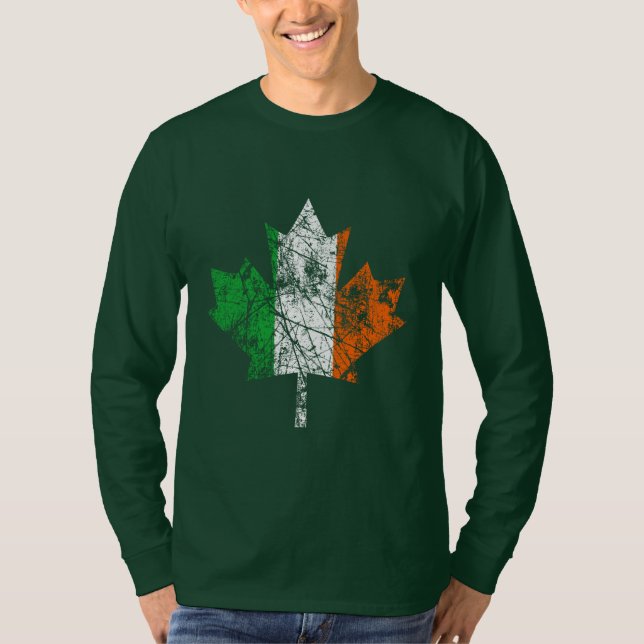 Camiseta Aniversario irlandés canadiense 150 años (Anverso)
