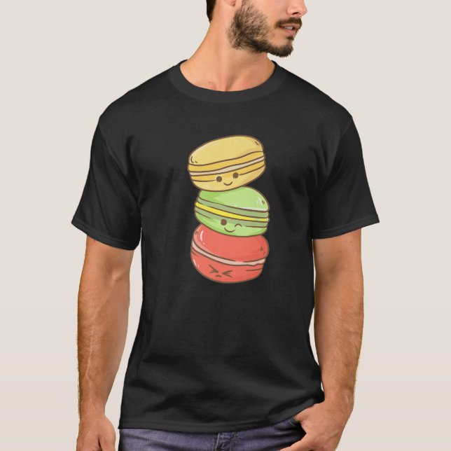 Camiseta Aniversario kawaii - Macarón - Japonés estético (Anverso)