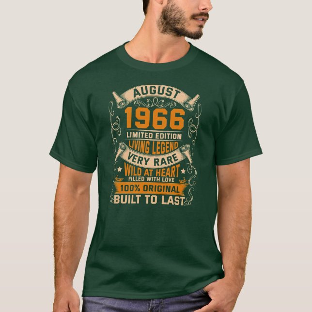 Camiseta Aniversario Original Agosto 1966 (Anverso)