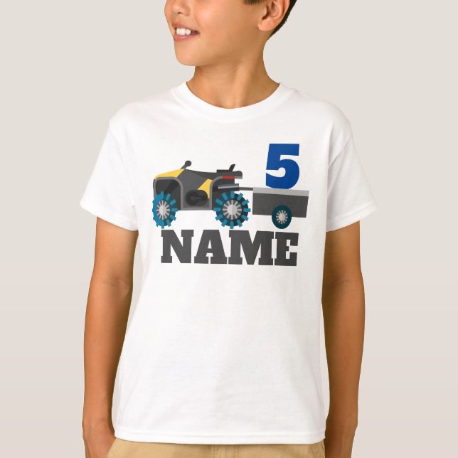 Camiseta Aniversario personalizado ATV de cuatro ruedas (Anverso)