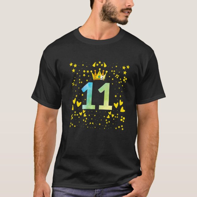 Camiseta aniversarios de cumpleaños número 11   (Anverso)
