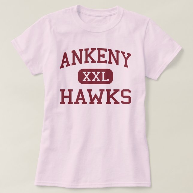 Camiseta Ankeny - halcones - High School secundaria de (Diseño del anverso)