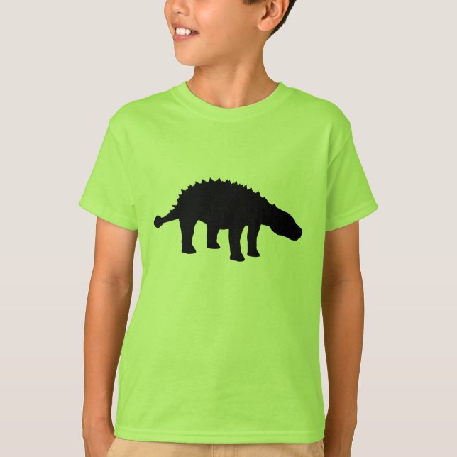 Camiseta Ankylosauro Dino Dinosaur Silhouette (Anverso)