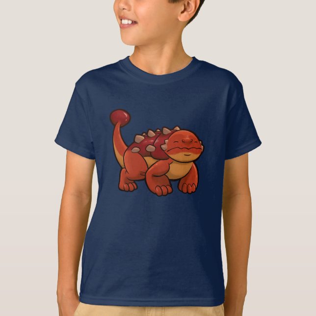 Camiseta Ankylosaurus de los bebés de Dino (Anverso)
