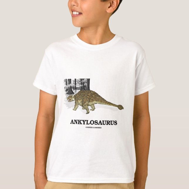 Camiseta Ankylosaurus (dinosaurio fundido del lagarto) (Anverso)