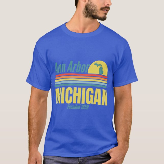 Camiseta Ann Arbor Michigan fundó 1859 Design (Anverso)