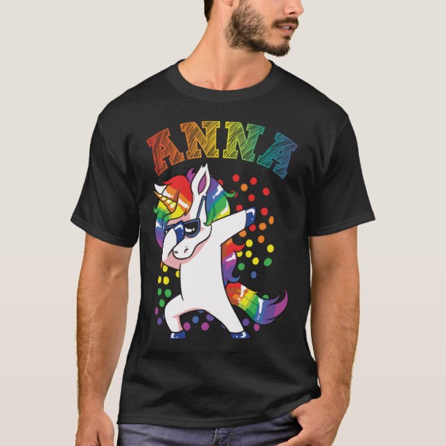 Camiseta Anna Dabbing Unicorn (Anverso)