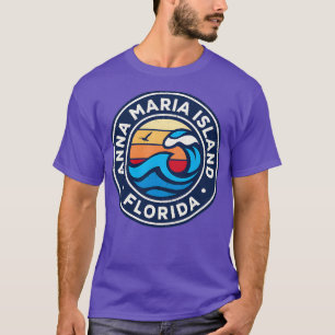 Camiseta Anna Maria Island Florida Fl Nautical Waves TShirt